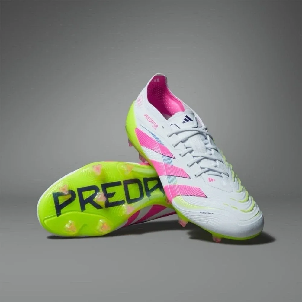 Adidas Predator Elite FG Soccer Cleats‎ Men's 13 White Lucid Pink Lemon ID3881